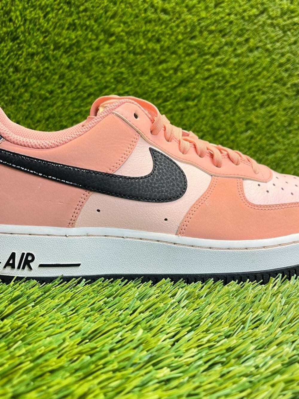 Nike Air Force 1 Low '07 Mens Size‎ 8 Pink Black Athletic Leather Shoes Sneakers